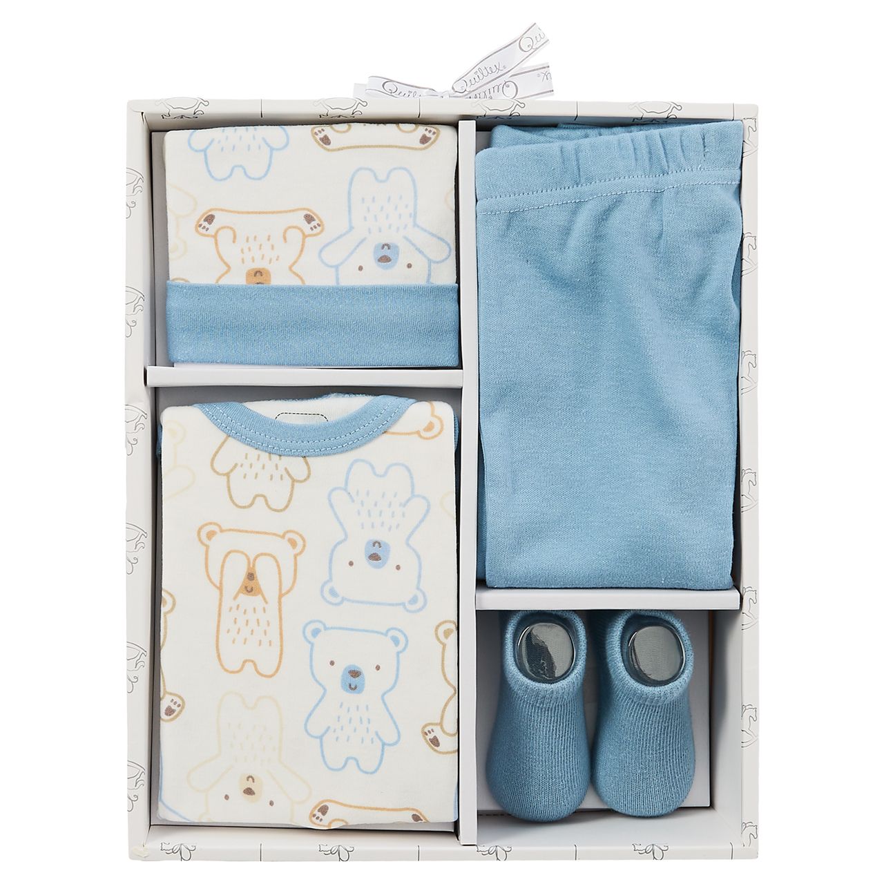 4-Piece Baby Box Set - Blue Bears