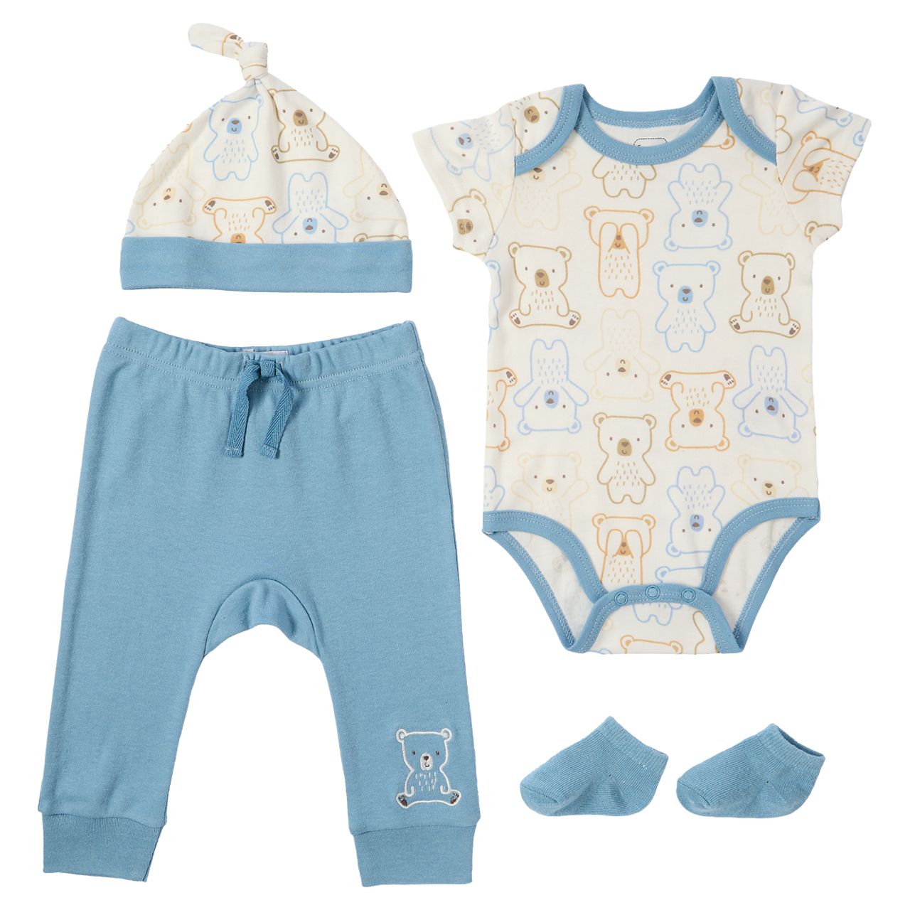 4-Piece Baby Box Set - Blue Bears
