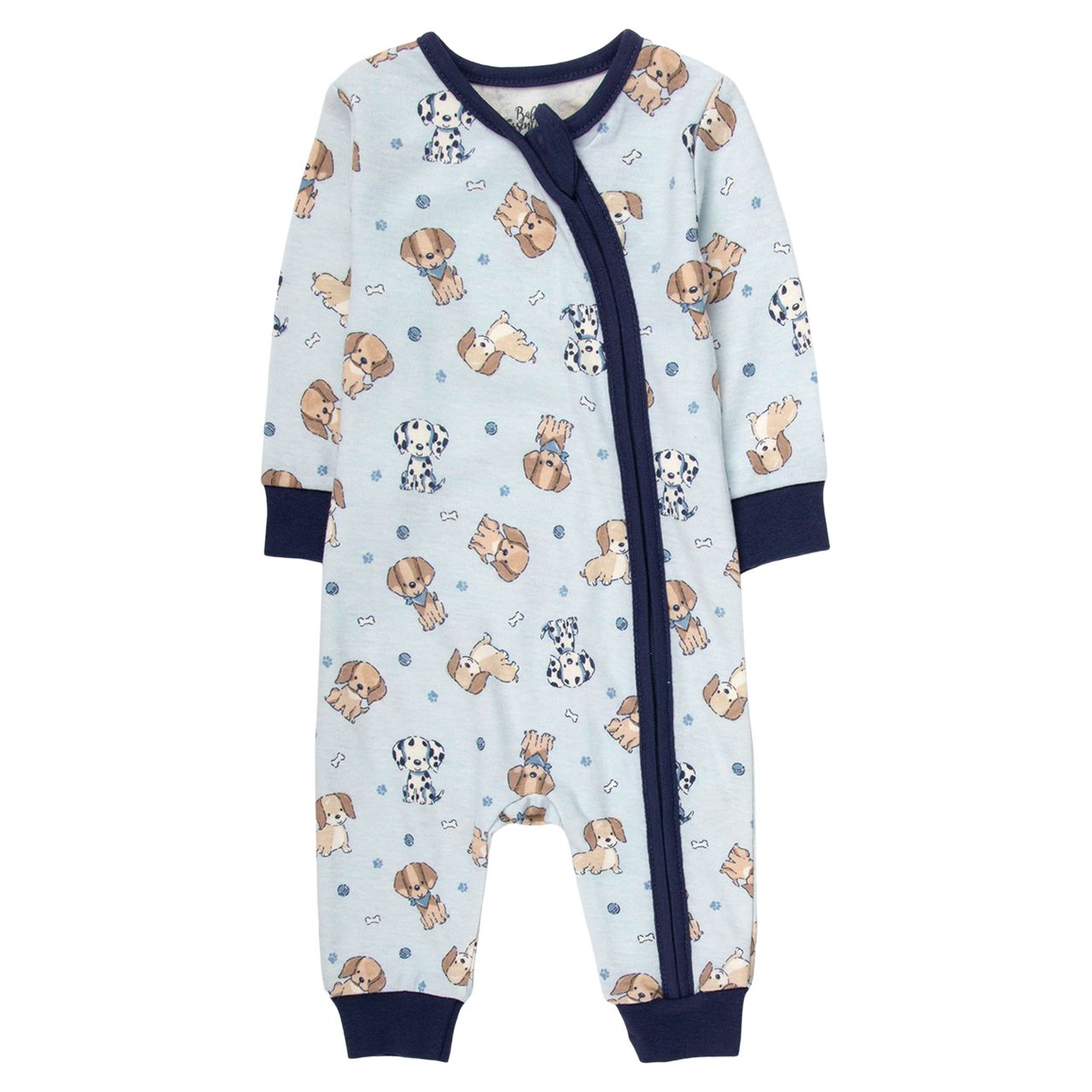 4-Piece Baby Clothing Set with Blanket - Blue Puppy
